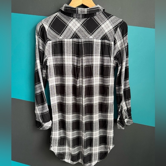 Rails Black and White Plaid Mini Dress - Picture 5 of 11